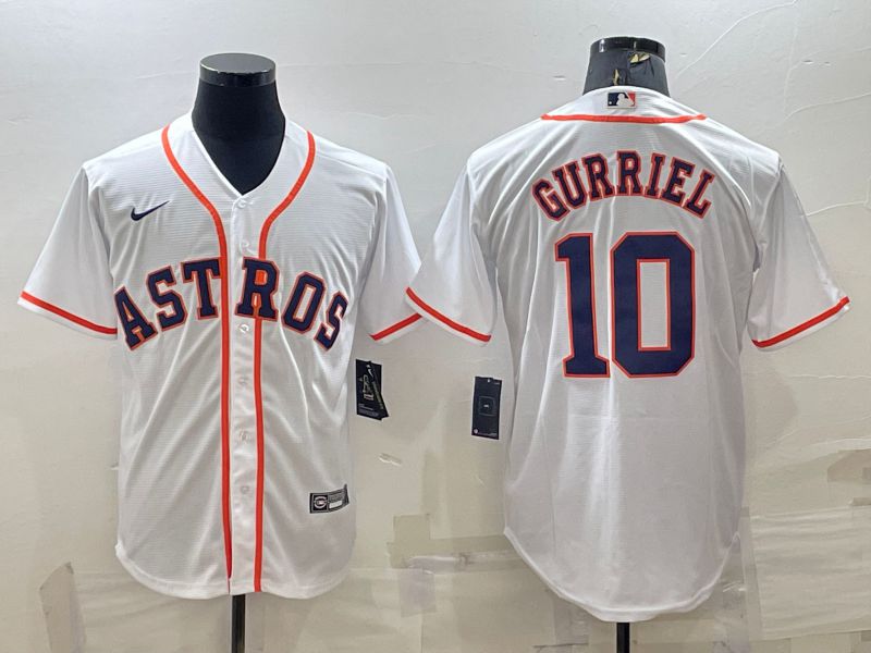 Men Houston Astros #10 Gurriel White Game Nike 2022 MLB Jerseys->houston astros->MLB Jersey